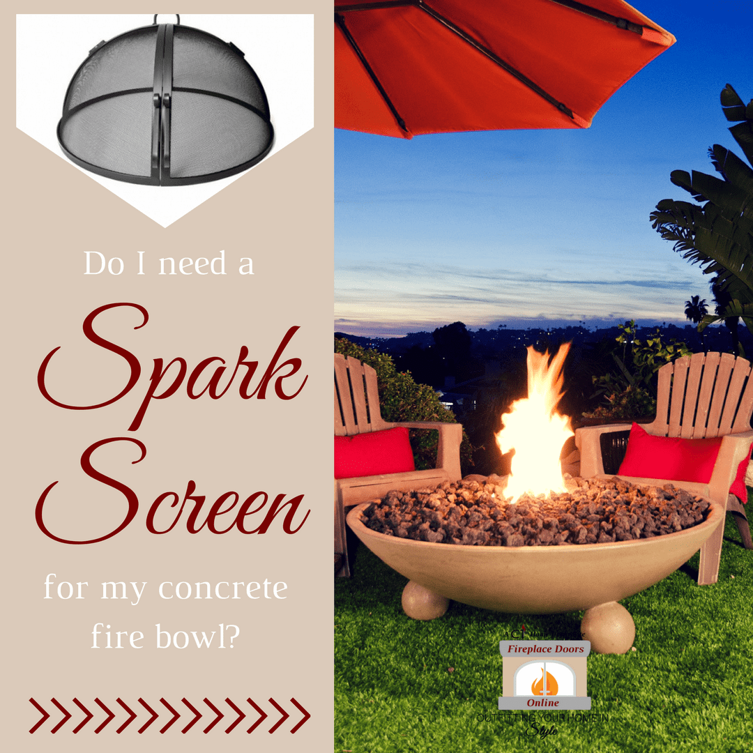 Fire Pit Spark Screen, 21 Inch Fire Pit Screen