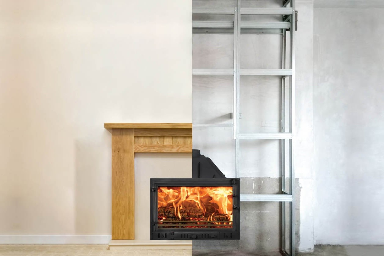 Indoor Fireplace Installation Example