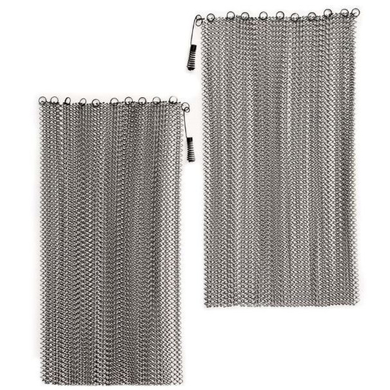 Stainless Steel Fireplace Mesh - Standard Sizes