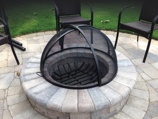 Custom Fire Pit Screen Round Square, Screened In Fire Pit
