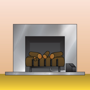 Improper Gas Log Set-Up