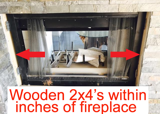 Fireplace Safety And Codes, Gas Fireplace Surround Code Requirements Bc