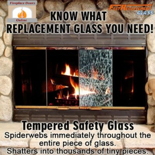 Know what fireplace door glass you need - Tempered