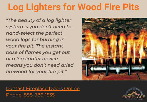 Log Lighters for Wood Fire Pits