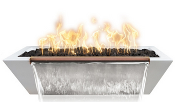 linear fire and water bowl