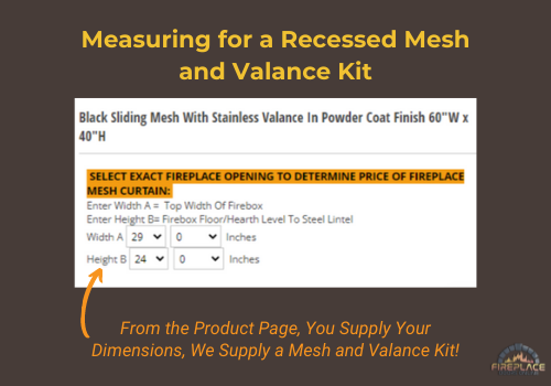 how to measure for a recessed mesh curtain and valance kit