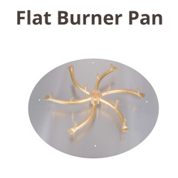DIY fire pit burner pan flat