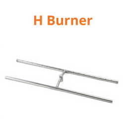 fire pit burner shapes - h burner