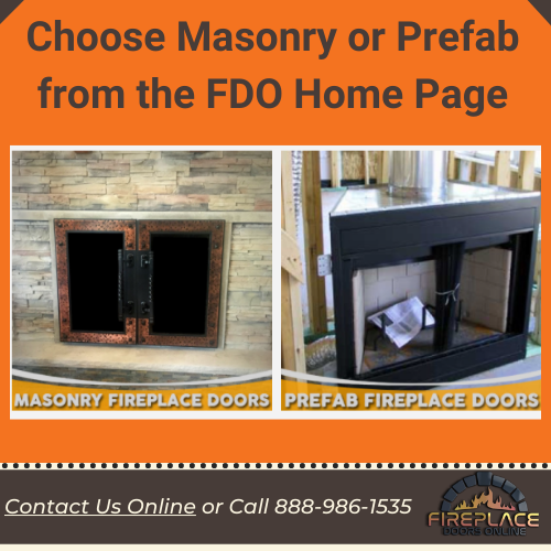 fireplace doors online masonry or prefab fireplace doors