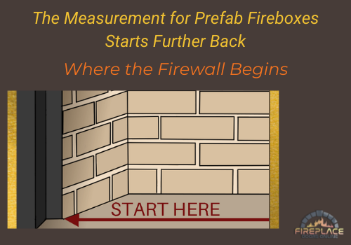 measuring prefab fireplace for gas logs 