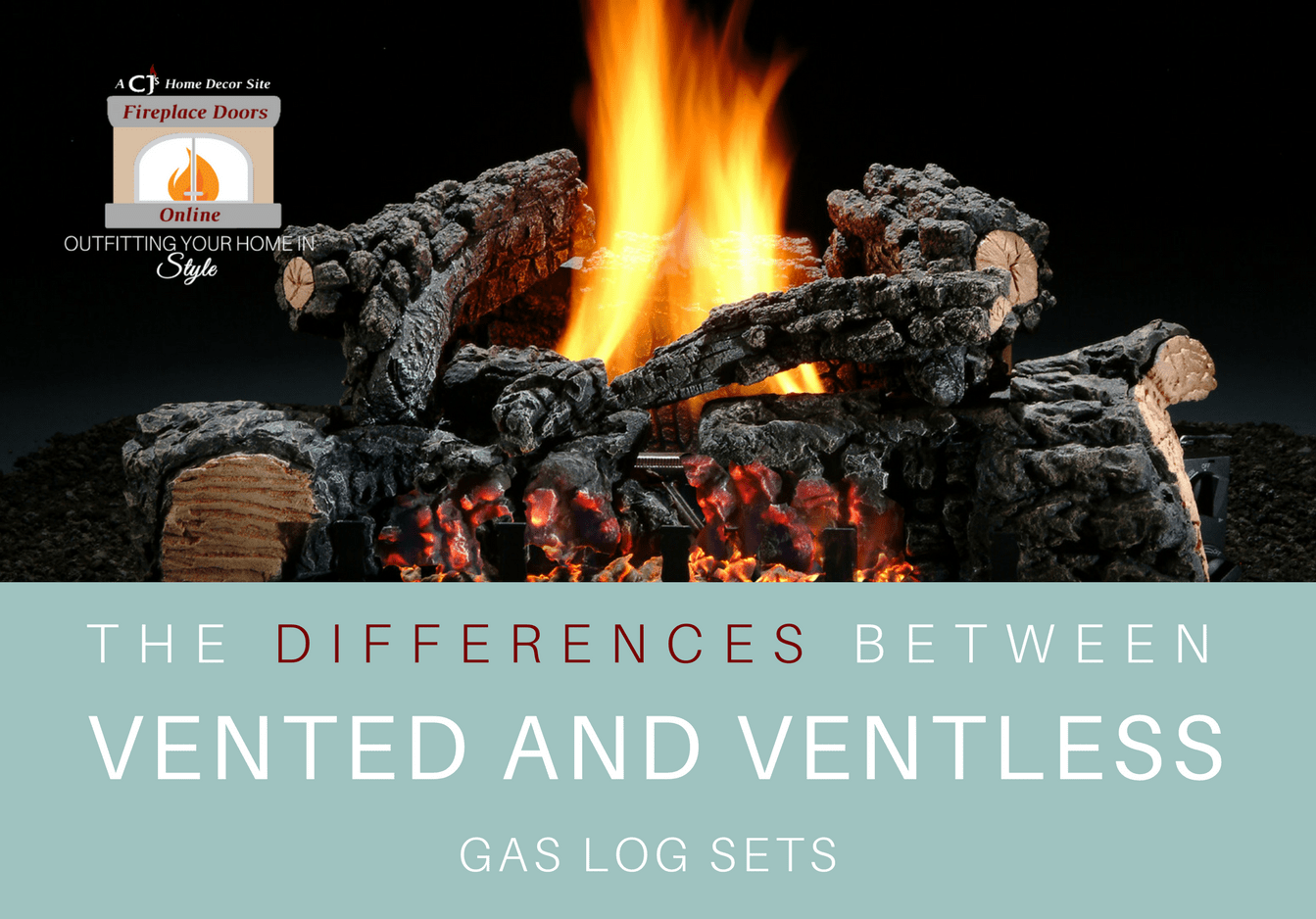 Vented And Ventless Gas Log Sets, Difference Between Vented And Non Gas Fireplace