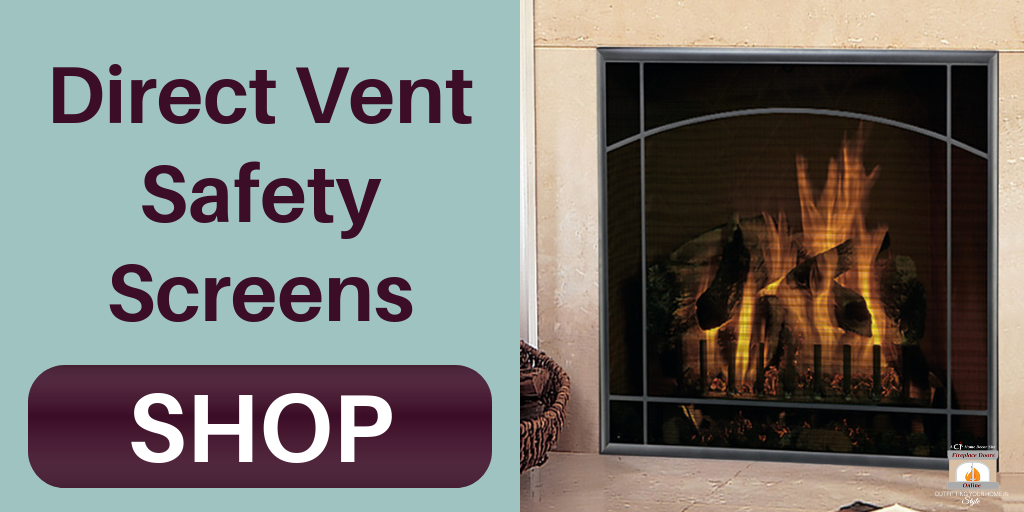 SHOP NOW for Direct Vent Safety Screens on Fireplace Doors Online