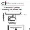 Electronic Ignition Rectangle Burner Pan Spec Sheet