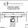 Electronic Ignition Trough Burner Pan Spec Sheet