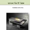 Uptown Fire Pit Table Owner's Manual