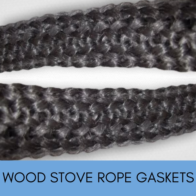 Wood stove rope gaskets