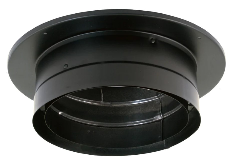 Duravent Cathedral Ceiling Kit With Double Wall Black Pipe Wood