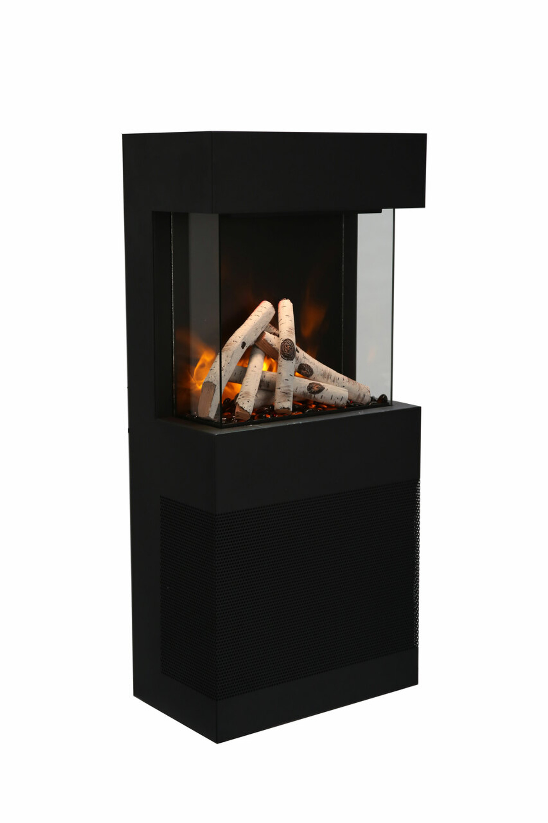 CUBE 3-Sided Indoor/Outdoor Electric Fireplace Amantii