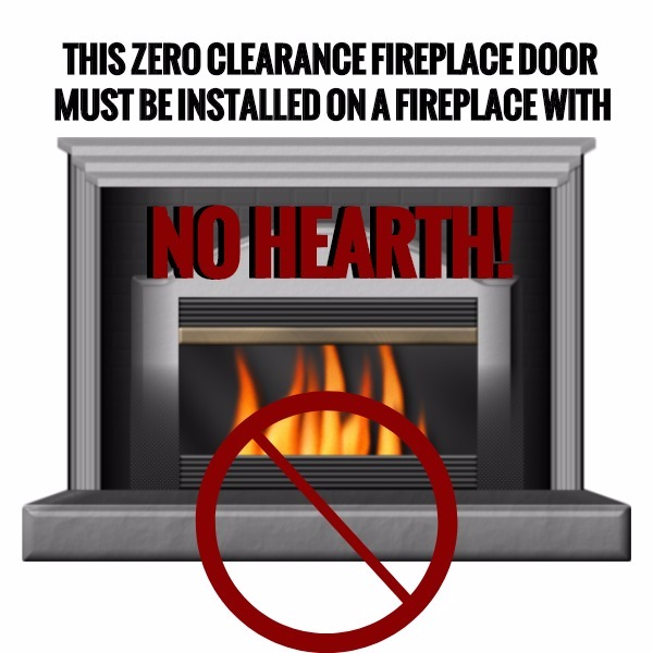 Brookfield Zero Clearance Fireplace, Zero Clearance Overlap Fireplace Doors