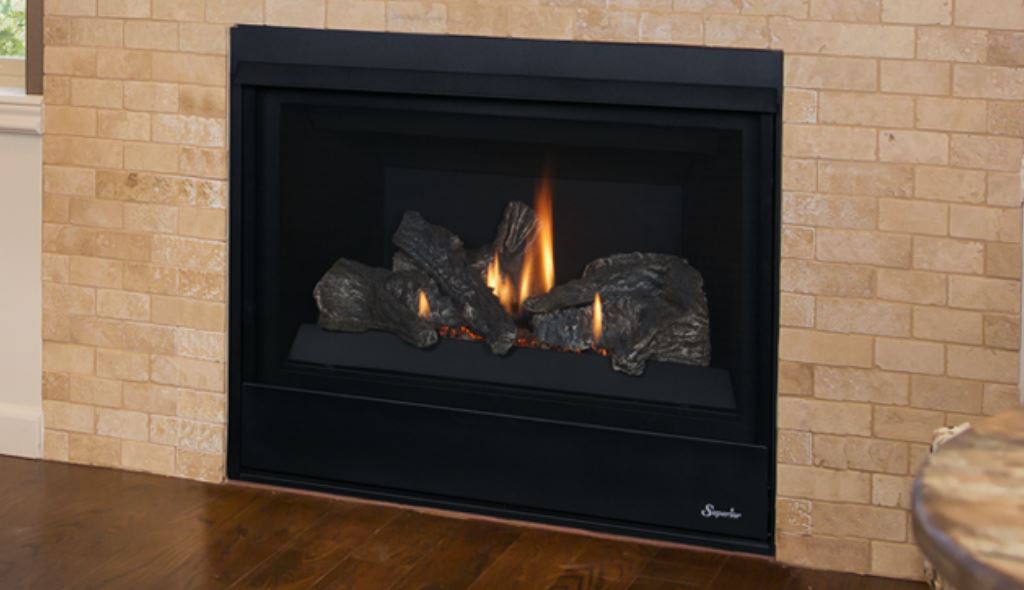 Superior 33 Inch Direct Vent Gas Fireplace, Superior Fireplace Replacement Logs