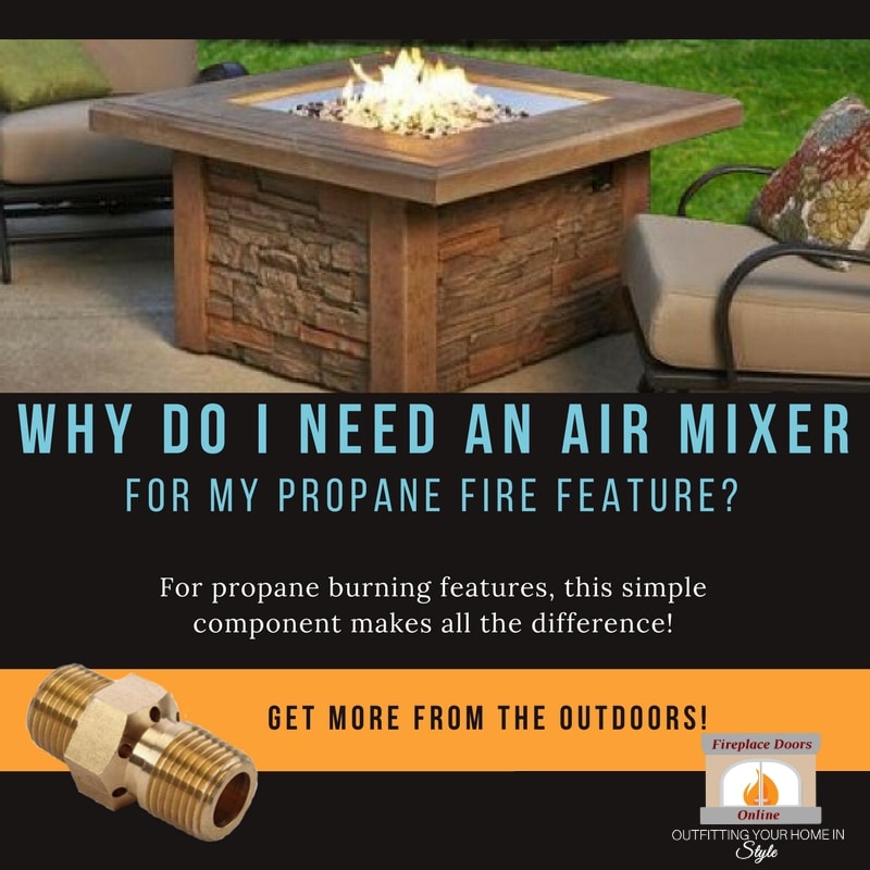 Air Mixer For My Propane Fire Feature, Natural Gas Fire Pit Burner Hole Size