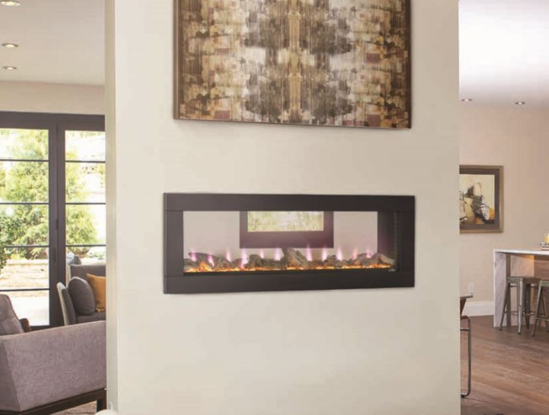 See Thru Electric Fireplace 50 Inch, Napoleon See Through Electric Fireplace