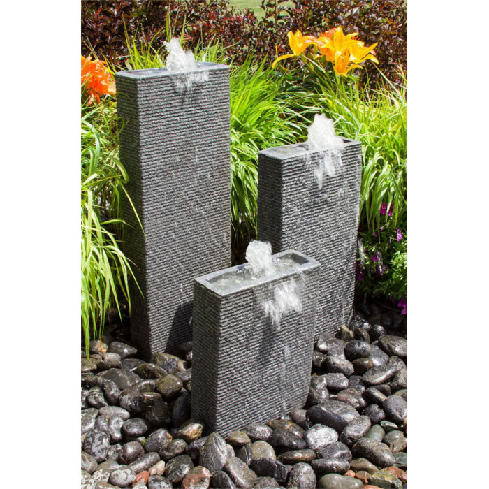 Rectangle Chiseled Towers Fountain Kit | Fountain