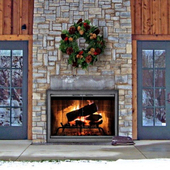 Outdoor Masonry Fireplace Doors