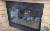 HB42A HB42AI Matte Black Heatilator Fireplace Door Customer Install