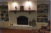 Cascade Arched Masonry Fireplace Door Matte Black with Cabinet Twin Doors and Clear Tempered Glass