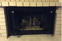 The stiletto fireplace door has a classic look that customer's love