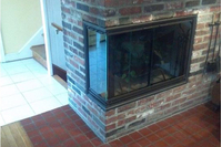 Lancer Masonry Corner Fireplace Door