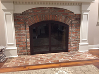 Cascade Arched Air Sealed Fireplace Door - Oil Rubbed Bronze Powder Coat