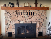 Cascade Air Sealed Masonry Fireplace Door with Arched Door and Window Pane With Ceramic Glass