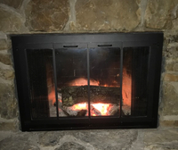 Cascade Air Tight Fireplace Door For Masonry Fireplaces