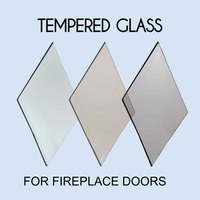 Tempered Fireplace Door Glass