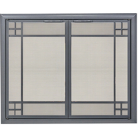Prairie Direct Vent Screen With Operable Doors shown in Silver
