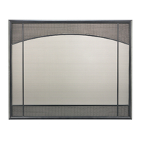 Basic Design Direct Vent Screen With Window Pane in Classic Bronze