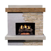 Brooklyn Smooth Vented Outdoor Gas Fireplace