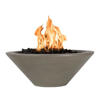 31" Cazo Concrete Fire Bowl Shown in Ash
