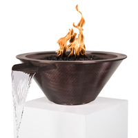 Cazo Round Copper Fire & Water Bowl