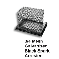 3/4 Inch Mesh Black Galvanized Steel Spark Arrestor