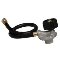 LP Gas 90° Regulator with 36" Gas Hose And 3/8" Female Fitting