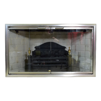 BR36 | BC36 | SR36 | SC36 | STR36 | BFC36 Brushed Satin Nickel  Majestic Fireplace Door