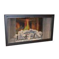 RHW-56 Matte Black Heat-N-Glo Fireplace Door