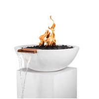 27 Inch Sedona Fire and Water Bowl in limestone