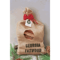 6 Pound Burlap Bag of Goods of the Woods Fatwood Fire Starters in Burlap Bag