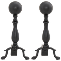 Ball Andirons with Short Shank