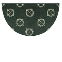 Goods of the Woods Golf Crossed Clubs Half Round Hearth Rug