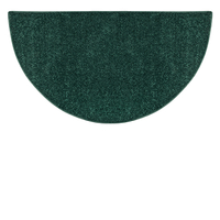 Goods of the Woods Hunter Green Half Round Flame Hearth Rug